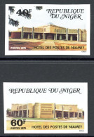 Niger 627-628 Geschnitten Postfrisch Bauwerke #HC037 - Niger (1960-...)