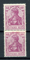 Germania Senkr. Paar Aus Rolle 92 I A Postfrisch Fotoattest #GJ008 - Unused Stamps