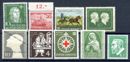 Bund Lot Aus 1952-55 Postfrisch #HC048 - Andere & Zonder Classificatie