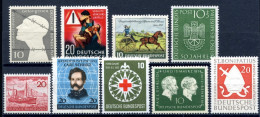 Bund Lot Aus 1952-54 Postfrisch #HC046 - Altri & Non Classificati