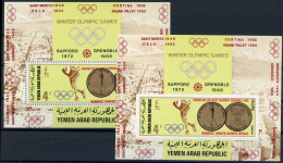 Jemen Arab. Rep. Bl 74 A+B Postfrisch Olympiade #ID057 - Jemen