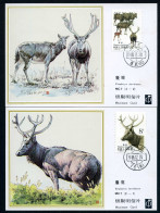 China VR 2213-2214 Hirsche Maximumkarte #HK092 - Other & Unclassified