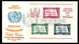 UNO New York Block 1 I Ersttagesbrief/FDC #HO876 - Other & Unclassified