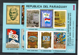 Paraguay Block 182-83 Postfrisch Olympia #ID322 - Paraguay