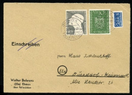 Bund 163+165 Auf Brief Mischfrankatur #HO673 - Cartas & Documentos