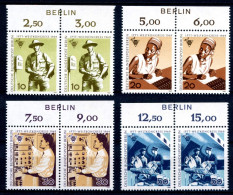 Berlin Waag. Paare 342-345 Postfrisch Zudruck Berlin #HO693 - Sonstige & Ohne Zuordnung