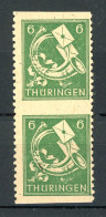 SBZ Thüringen Abart 95 A Y A Z2 Uw Postfrisch #HU134 - Altri & Non Classificati