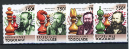 Togo 4009-4012 Postfrisch Schach #GI970 - Togo (1960-...)