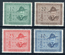 Liechtenstein 315-318 Postfrisch Pfadfinder, Powell #HX039 - Andere & Zonder Classificatie