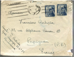 80303 -  Tarif  à  1 Ptas  50 Pour La France - Storia Postale