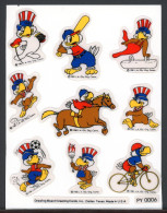 Olympische Sommerspiele Los Angeles 1984 Maskottchen-Sticker Kleinbogen #ID443 - Sonstige & Ohne Zuordnung