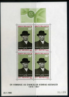 Senegal Block 4 Postfrisch Adenauer #IA101 - Senegal (1960-...)