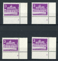 Berlin 231 Postfrisch FN/ Formnummer 1-4 #IV081 - Unused Stamps