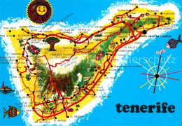 72959519 Tenerife Lageplan Islas Canarias Spanien - Autres & Non Classés