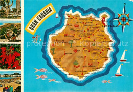 72959511 Gran Canaria Lageplan Spanien - Sonstige & Ohne Zuordnung