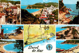 72959498 Lloret De Mar Fliegeraufnahme Strand Kirche  - Andere & Zonder Classificatie