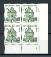 Berlin 4er Block 248 Postfrisch FN/ Formnummer 2 #JJ537 - Roller Precancels