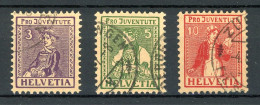 Schweiz 133-135 Gestempelt Pro Juventute #JJ570 - Used Stamps