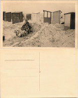 Swinemünde Świnoujście Strandleben Frauen - Körbe 1929 Privatfoto Foto - Pommern