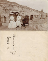 Westerland-Sylt Strand, Dünen - Strandkörbe Mann Und Frauen 1911 Privatfoto Foto - Sonstige & Ohne Zuordnung