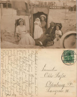 Westerland-Sylt Wandelbahn, Strandkorb - Familie Fotokarte 1912 Privatfoto Foto - Sonstige & Ohne Zuordnung