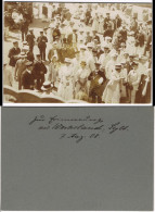 Westerland-Sylt Promenade, Belebt - CDV Kabinettfoto 1908 Privatfoto - Andere & Zonder Classificatie