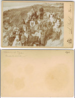 Insel Sylt Kinder Und Nonnen In Den Dünen Sylt CDV Kabinettfoto 1895 Kabinetfoto - Autres & Non Classés