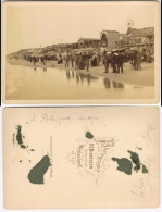 Ansichtskarte Westerland-Sylt Strandleben, Restaurant 1889 Kabinetfoto - Sonstige & Ohne Zuordnung