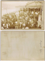 Westerland-Sylt Belebte Gaststätte - CDV Kabinettfoto 1903 Kabinetfoto - Andere & Zonder Classificatie