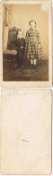 Foto Sylt Kinder - Atelierfoto, Kabinettfoto 1884 Privatfoto Foto - Autres & Non Classés