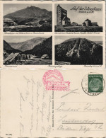 Postcard Krummhübel Karpacz Auf Der Schneekoppe, Baudenstempel 1935 - Schlesien