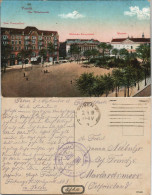 Postcard Posen Poznań Wilhelmplatz, Gel. Feldpost 1916 - Polonia