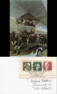 Künstlerkarte Fesselballon - Briefmarkenblock Sonderstempel 1919/1988 - Unclassified