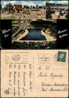 Garbsen AUTO-RAST Und STRANDBAD "Lido" Blauer See, Mehrbildkarte 1961 - Andere & Zonder Classificatie