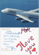 Lufthansa Boeing 747-400 Flugwesen Flugzeug Airplane Motiv-AK 2000 - 1946-....: Era Moderna