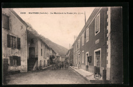 CPA Mayres, La Mairie Et La Poste  - Sonstige & Ohne Zuordnung