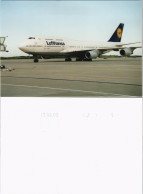 Flugzeug Foto Airplane Photo Lufthansa Jumbo-Jet Boeing 747 2003 Privatfoto - 1946-....: Modern Era