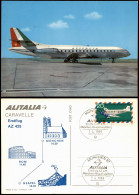 Flugzeuge Airplane ALITALIA Erstflug AZ 425 1969 Sonderstempel Neapel München - 1946-....: Modern Tijdperk