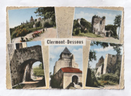 CLERMONT DESSOUS  EN LOT ET GARONNE  CARTE MULTIVUES - Conches-en-Ouche