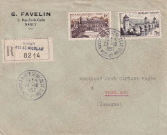 LETTRE 1953 RECOMANDEE  NANCY - Covers & Documents