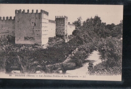 Cpa Oujda Les Jardins Publics Et Les Remparts - Otros & Sin Clasificación