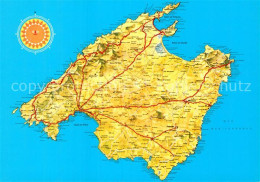 72953542 Mallorca Inselkarte Spanien - Andere & Zonder Classificatie