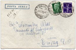 1936  LETTERA CON ANNULLO TREVISO ESPRESSI - Storia Postale