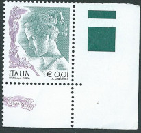 Italia 2003 ; La Donna Nell' Arte, Da € 0,01 , S.p.A. ; Angolo Inferiore Destro. - 2001-10:  Nuovi