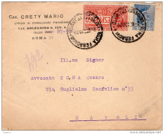 1920 LETTERA ESPRESSO CON ANNULLO ROMA - Express Mail