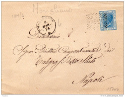 1874  LETTERA CON ANNULLO  MARIGLIANO NAPOLI - Storia Postale