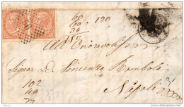 1866 LETTERA CON ANNULLO  CASTROVILLARI X NAPOLI - Marcophilie