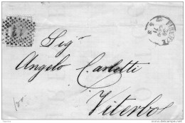 1871 LETTERA CON ANNULLO FIRENZE - Poststempel