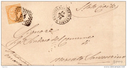 1876    LETTERA CON ANNULLO CASTELLAMMARE DI STABIA NAPOLI - Poststempel