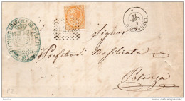 1875    LETTERA CON ANNULLO LATRONICO POTENZA - Poststempel